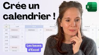 Comment créer un calendrier sur Excel [upl. by Paymar301]