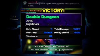 How to Beat Stage 3 Double Dungeon Act 6 and Get the Best Secret Unit Igris  Anime Vanguards [upl. by Tnilc]