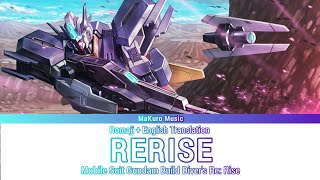 Gundam build Divers ReRise – Opening 1 Full『 RERISE 』 Lyrics [upl. by Nonnel]