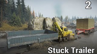 SnowRunner Hard Mode 2  Black River Stuck Trailer [upl. by Andel]