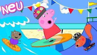 PeppaWutzGeschichten  Surfen und Skaten  Videos für Kinder [upl. by Yukio]