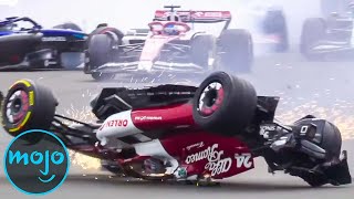 10 Worst Crashes In F1 History [upl. by Leyameg]