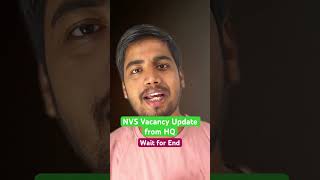 NVS Vacancy Update from HQ  Their Reply on When Vacancy will Advertise nvs dsssb ctet funny [upl. by Ahsinel]