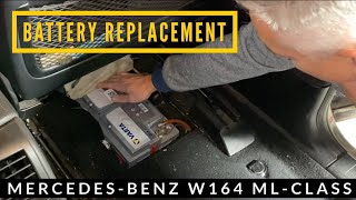 How to Replace Mercedes ML350 W164 Battery  The Complete Guide [upl. by Nodnnarb]