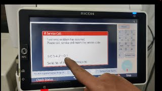 How to clear SC542 error in Ricoh MP 305  Ricoh MP 305 mein SC error clear karne ka tariqa [upl. by Nnaeirual]