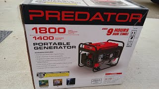 predator 1800w Max generator unboxing setup and carbon monoxide sensor bypass [upl. by Atrim511]