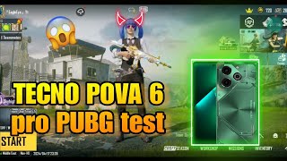 TECHNO POVA 6 PRO BGMI 90 FPS TEST  TECHNO POVA 6 PRO PUBG TEST 90 FPS  DM 6080 PROCESSOR 🥵 [upl. by Raynold443]