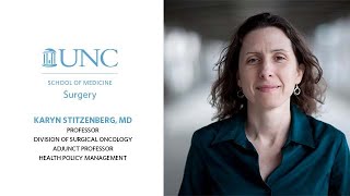 UNC Faculty Profile Karyn Stitzenberg MD Meeting the Needs of Her Patients [upl. by Seabrooke]