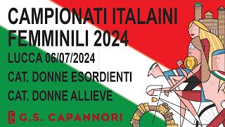 CAMPIONATI ITALIANI FEMMINILI 2024  DONNE ALLIEVE [upl. by Eitisahc54]