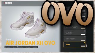 HOW TO MAKE Air Jordan 12 quotOVOquot IN NBA 2K22 NBA 2K22 Shoe Creator [upl. by Htiaf]