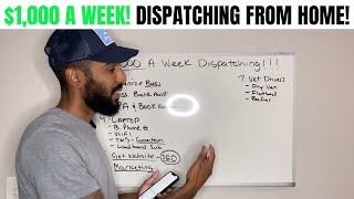 Freight Dispatching 8 Steps To Generate 1000 A Week Dispatching Freight From Home [upl. by Zandt]