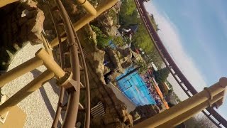 Flight of the Pterosaur front seat onride HD POV Paultons Park [upl. by Richy]