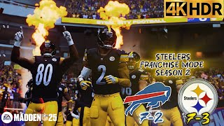 Madden 25 Franchise S2 Week 11 Steelers vs Bills in High Stakes Mid Season Shootout [upl. by Prisilla631]