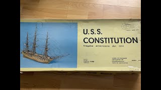 USS Constitution Mantua Model Old Kit [upl. by Press]