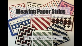 Weaving Paper Strips [upl. by Anoed960]