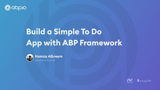 Build a Simple To Do App with ABP Framework MVC  MongoDb [upl. by Cyrus]