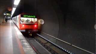 UBahn Nürnberg  UBahnhof Rothenburger Straße U2 U3 U21 [upl. by Ezra]