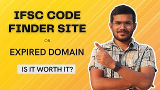 I Built An IFSC Code Finder Site On An Expired Domain and These Were My Learnings  Ratnesh Kumar [upl. by Lenz]