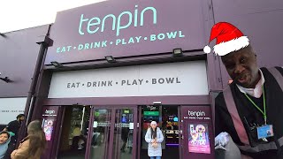 Power Hour Security Guard Flexes at Tenpin Action Arcade Tours [upl. by Annetta]