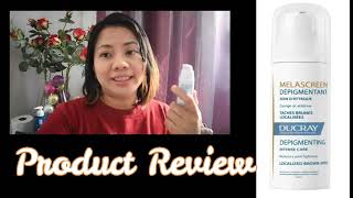 DUCRAY MELASCREEN DEPIGMENTANT PRODUCT REVIEW [upl. by Aikan]