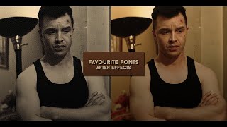 favourite fonts  after effects [upl. by Adalbert]