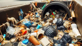 Blocked Culvert Drain By Massive Debris Stuck In Drain [upl. by Perry]