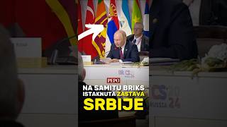 Zastava Srbije iza Putina na samitu BRIKS🇷🇸❤️ [upl. by Peednus]