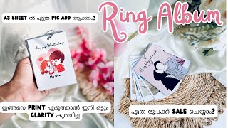 ഇങ്ങനെ Print എടുത്താൽ ഇനി ഒട്ടും clarity കുറയില്ല💯Ring album makingFull detailed video  price [upl. by Adnalro]