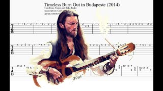 Timeless Burn Out in Budapeste  Estas Tonne  Guitar Tabs Tutorial [upl. by Baoj375]