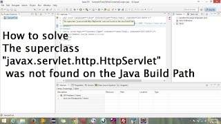 How to solve httpServlet was not found on the Java Build Path [upl. by Oizirbaf]