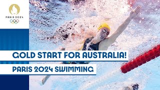 Golds galore for Australia 🇦🇺  Swimming  Paris2024 Highlights [upl. by Eilama705]