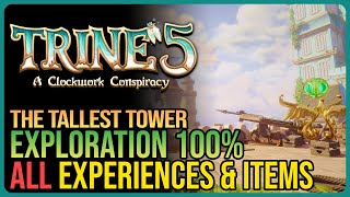 Trine 5  Level 8 The Tallest Tower 100 Walkthrough  All Experience amp Collectibles [upl. by Cooley753]