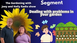 Seg 1 of S8E21 Dealing with garden problems  The Gardening with Joey amp Holly Radio Show in studio [upl. by Adnamma678]