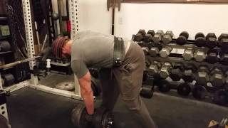 200lb Dumbbell Rows x 5 Reps [upl. by Callista]