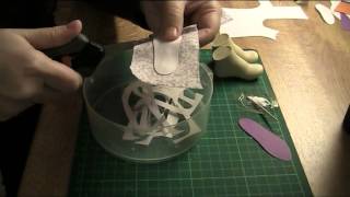 FDS Tutorial Making insoles using card stock and fabric [upl. by Molahs]