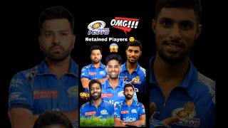 IPL 2025 mumbai indians retained players  mumbai indians retained players list  ipl retaintion [upl. by Lehcer242]