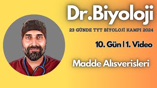 Madde Alışverişleri  23 Günde TYT Biyoloji Kampı yks2024  9 Sınıf [upl. by Kaylil]