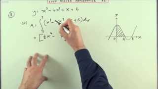 2007 SQA Higher Maths paper 1 no8 Area under a curve [upl. by Andrej]