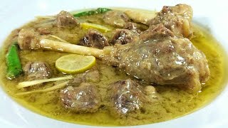 Namkeen Pyaz Gosht Recipe  White Beef  Mutton Onions Recipe  Peshawari Gosht by Cook with Farooq [upl. by Nodlehs]