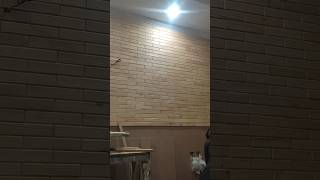 Wall Wooden Piling design HUKI WOOD diy walkthrough woodworking [upl. by Lulita]