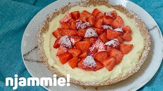 Witte chocoladetaart Recept  njammie [upl. by Wolenik737]