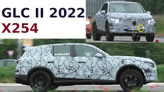 Mercedes Erlkönig GLC II 2022 prototype  X254 mit E Kennzeichen  4K SPY VIDEO [upl. by Lynnett]