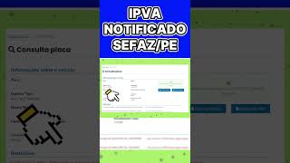 IPVA Notificado SEFAZ PE detranpe veiculo ipva2023 [upl. by Nwahsyt902]