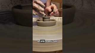 Ceramica la roată olarit pottery handmadepottery ceramicalaroata [upl. by Eileek]