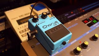 How to get instant vintage sound Use a Boss CE2 chorus pedal from the early 80s on your synths [upl. by Eyssej883]