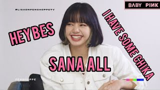 BLACKPINK LISA says quotSANA ALLquot  quotBES I HAVE CHIKAquot on Penshoppe tv [upl. by Marko]