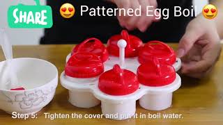 Silicone Patterned Egg Boil Egglettes [upl. by Rufus]