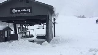 Making snow at Cannonsburg Ski Area [upl. by Takakura406]