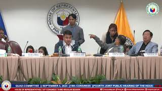 FOURTH JOINT PUBLIC HEARING OF THE HOUSE QUADCOMMITTEE PART 2 [upl. by Denman]