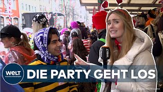 KARNEVAL IN KÖLN Wolkenbrüche und Terrorgefahr  Doch die Jecken lassen sich nicht verschrecken [upl. by Cedell]